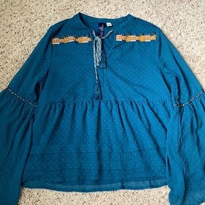 🚫SOLD🚫Francesca’s Beautiful Boho Blouse